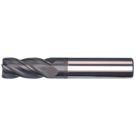 Mastercut Tool Corp. 3/16x7/16x3/16x2 4FL .008 Corner Radius Multi-Helix Endmill No Flat, PowerA 400-818-1